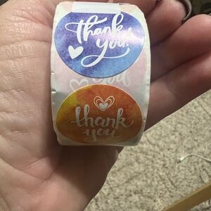 500 Colorful Thank You Stickers